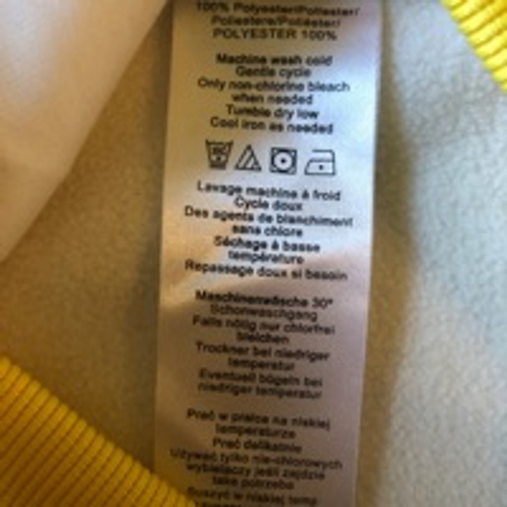 Women's Burton DryRide Hoodie Jacket Size M Yellow White Full Zip - Picture 8 of 8